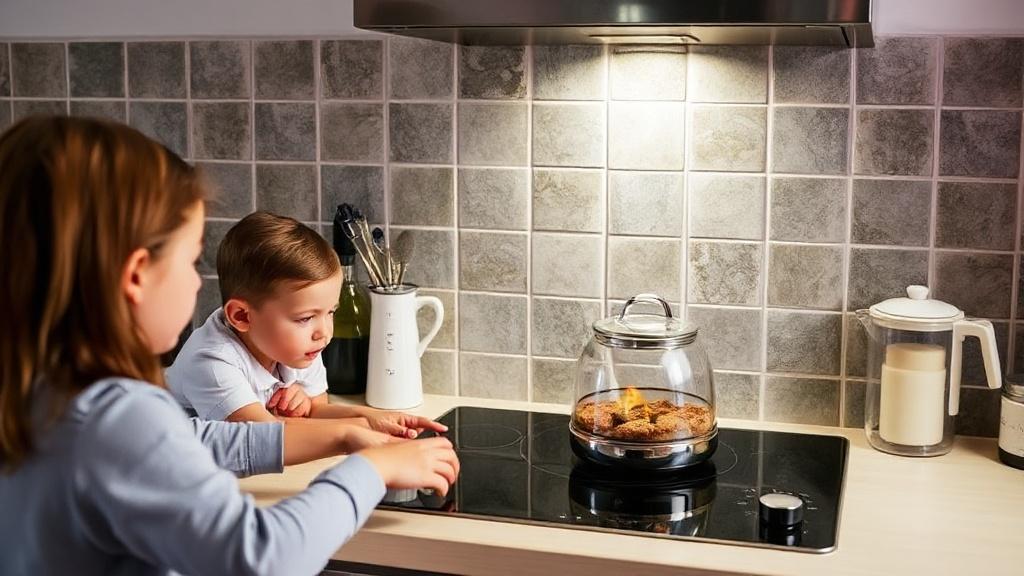Electric stove and kitchen safety for the family. Electric stove and kitchen safety for the family.фото